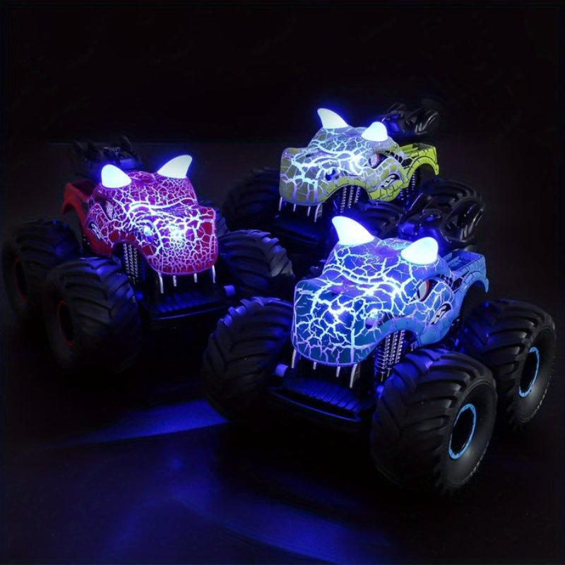 RexRacer – RC Monster Truck Med Dinosaurdesign, LED-Lys og Røgeffekter