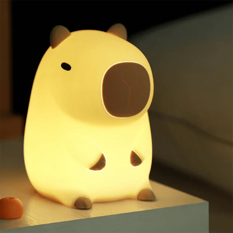 Capybara Squishy LED Nachtlicht Silikon