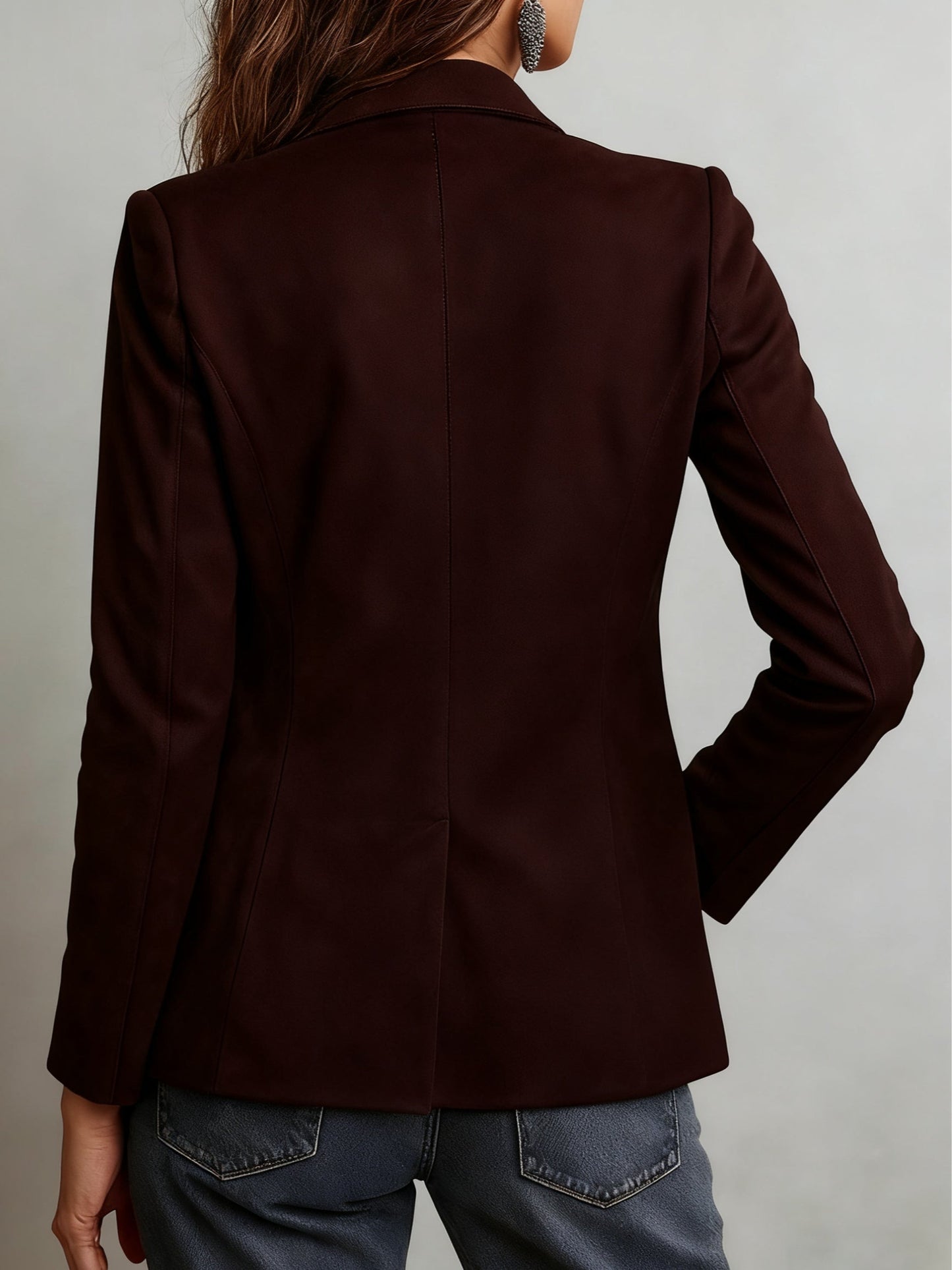 Bravura™ | Brązowa Kurtka Zamszowa Retro Chic