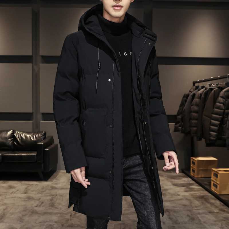 Zachary – Manteau avec Doublure, Longues Manches et Poches à Fermeture Éclair