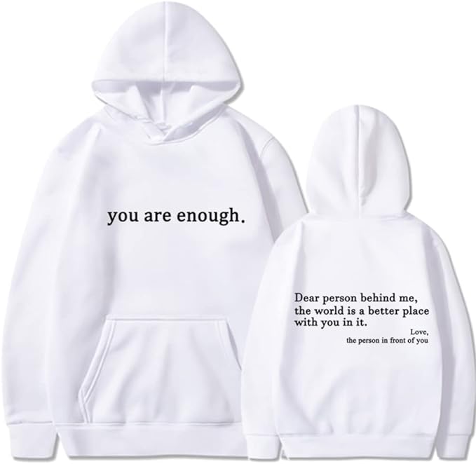 Inspirujący Cytat Unisex Bluza z Kapturem | Miękkie i ciepłe