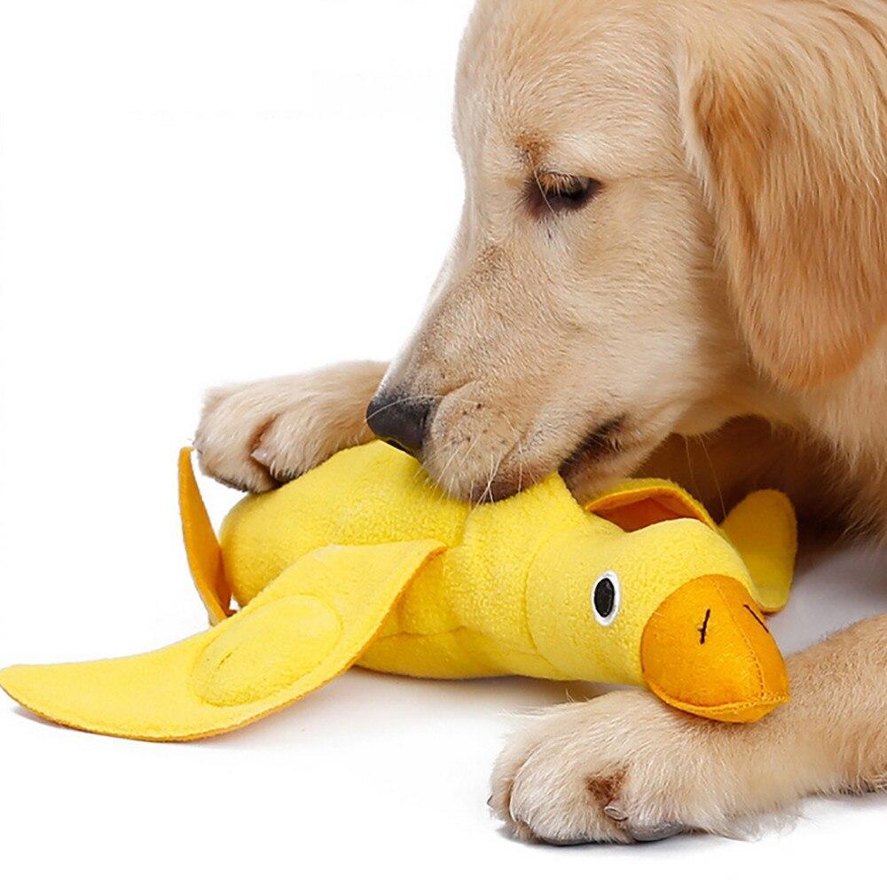 Interactive Treat Dispensing Duck Dog Toy