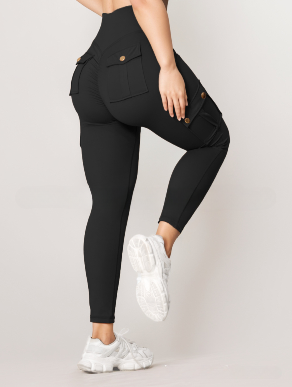 Alice – Pantalon taille haute tendance avec plusieurs poches et coupe décontractée