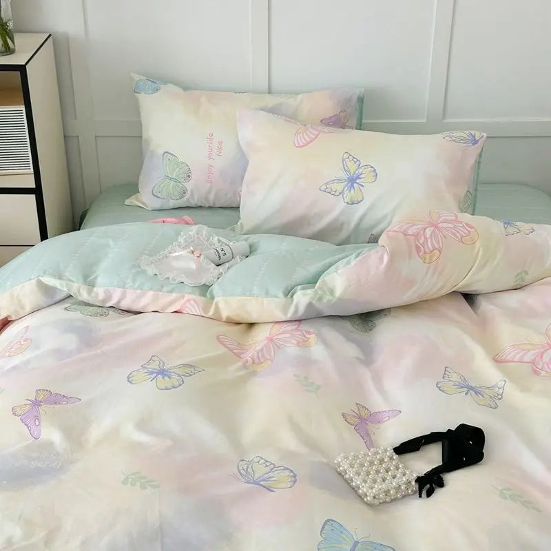 Lyserødt Blomsterbeddengoed: Elegant Komfort til Soveværelset