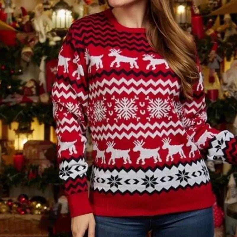 Pull de Noël Unisexe à Motif Festif pour Adultes | Idéal pour les Fêtes de Fin d’Année