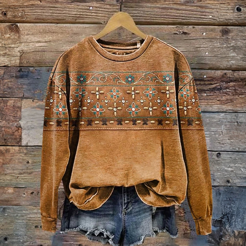 Maelis Sweatshirt | FLORAL PRINTED COMFORTABLE TOP