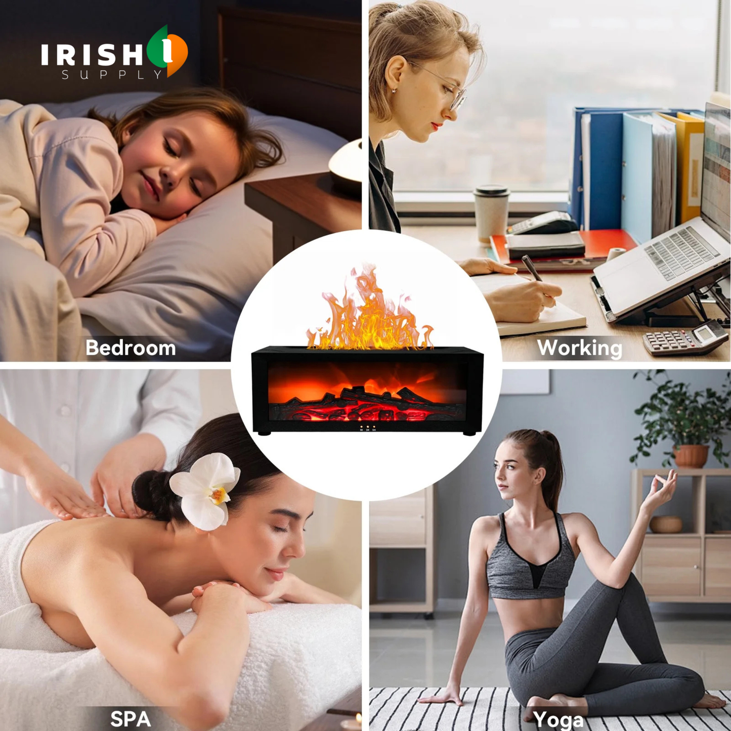 GLOWMIST Color Flame Aromatherapy Humidifier