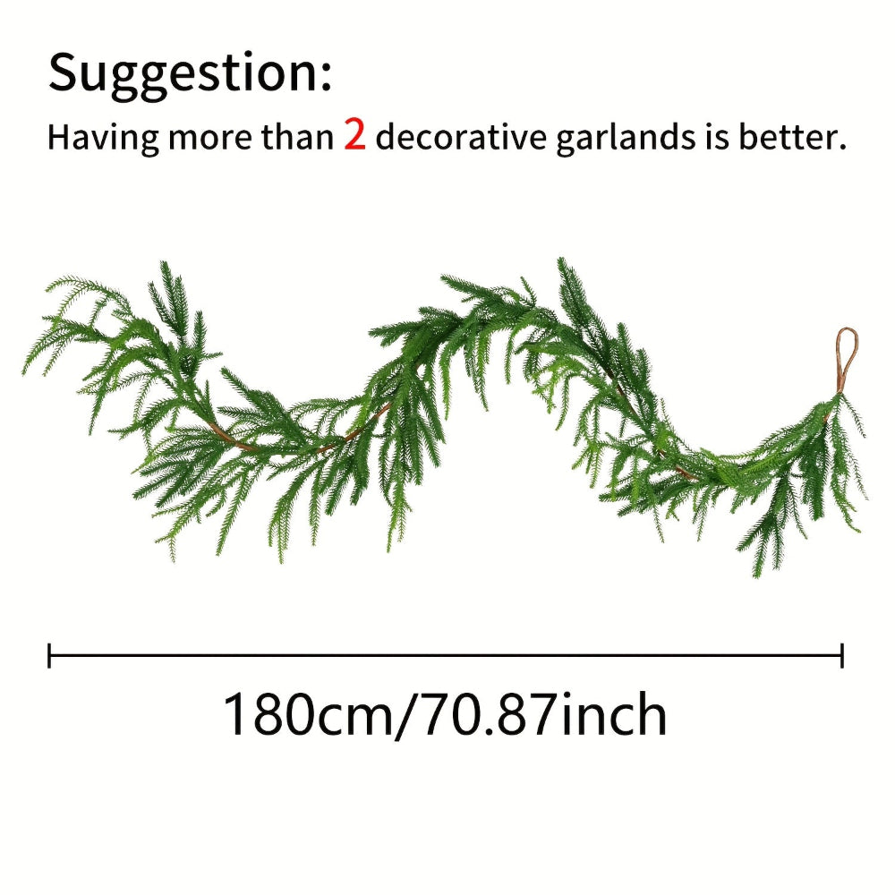 Artificial Pine Tree Wreaths Green Christmas Table Decorations