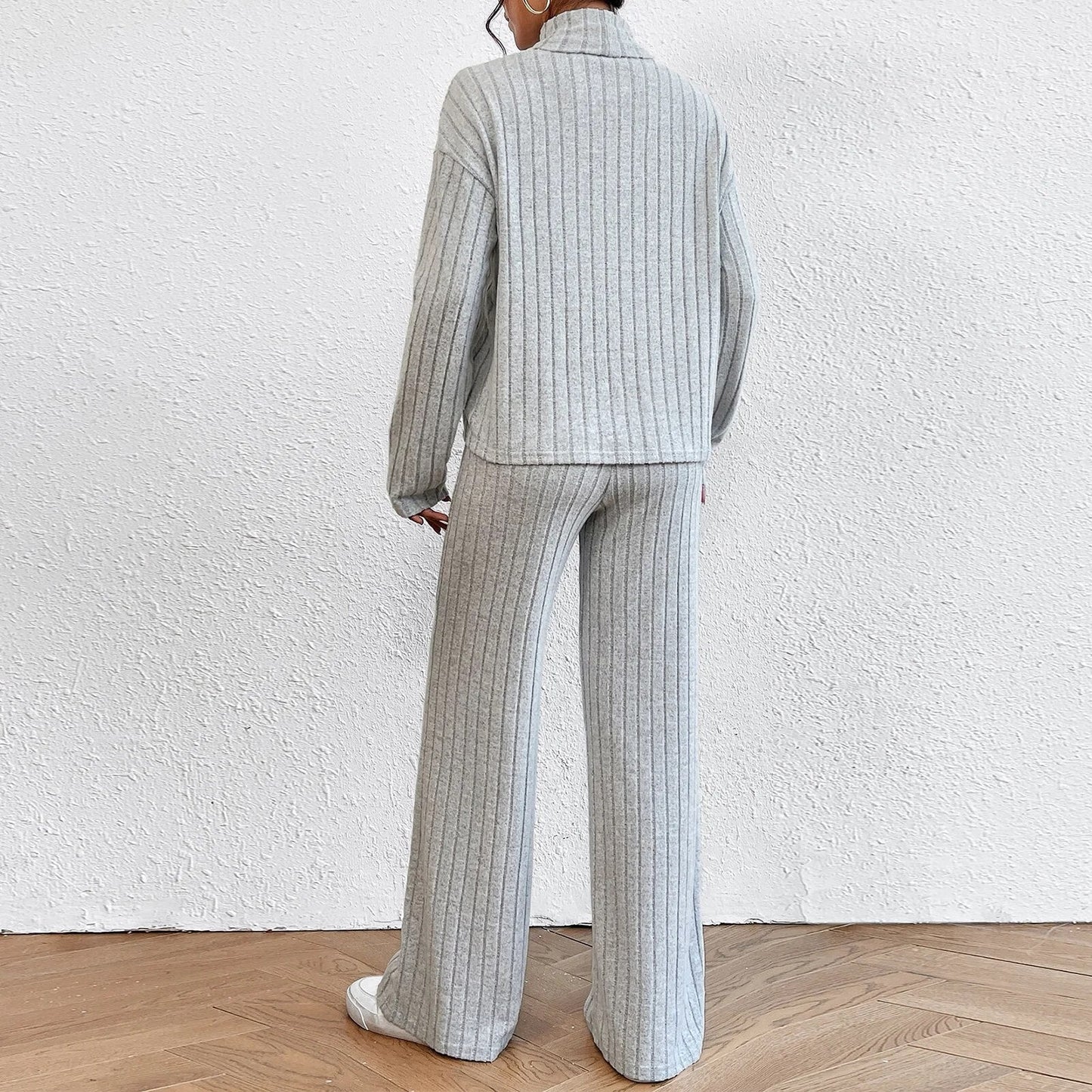 Tweedelige Loungewear Set voor Dames van Zachte Stof