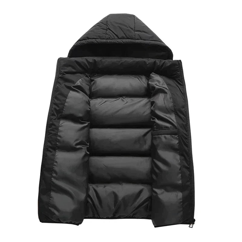 Heren Gewatteerde Bodywarmer met Capuchon