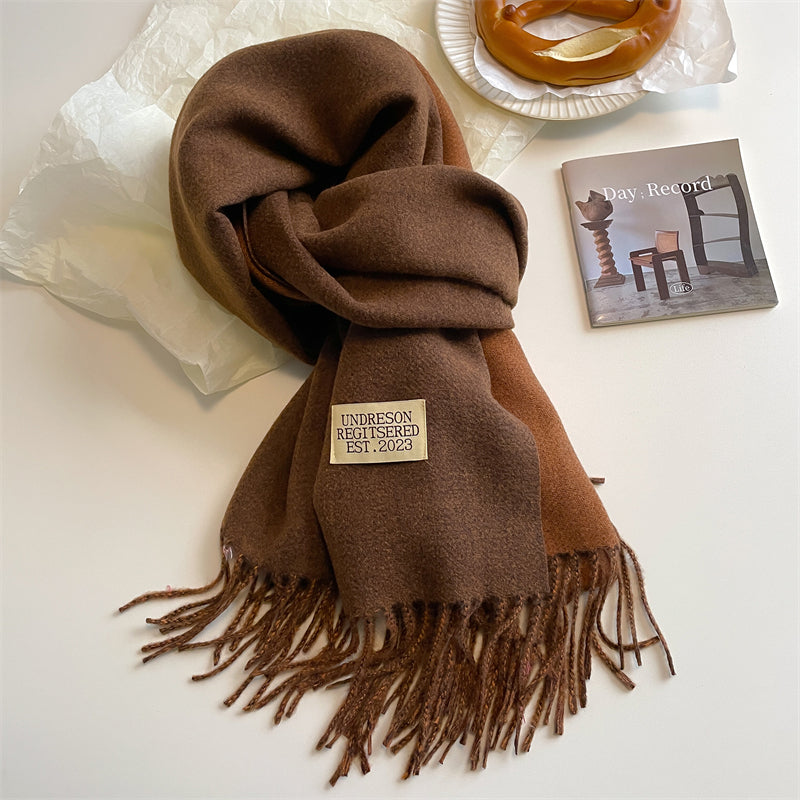 Luxe Pashmina Wintersjaal Dames – Dubbelzijdig & Warm