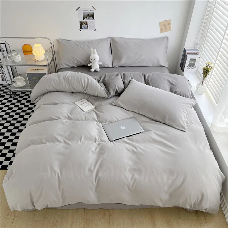 CozyStripe | All-Seasons Polyester Dekbedovertrek - Bliss Home