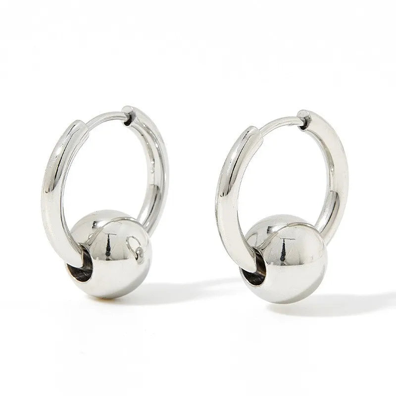 Maija - Minimalist Silver Hoops Earrings
