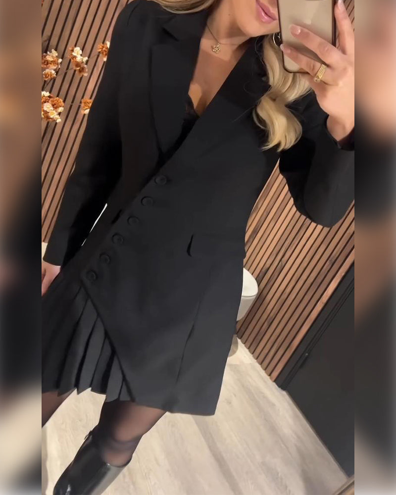 Nylani – Kleid mit Revers Und Blazer