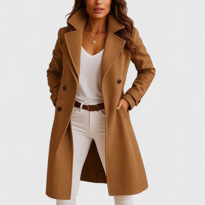 Isabell – Eleganter Mantel mit Klassischem Schnitt