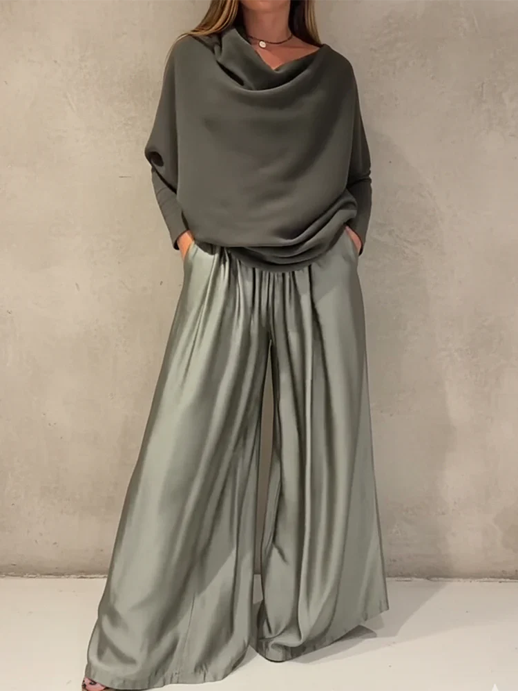 Alba | Conjunto elegante con hombros caídos