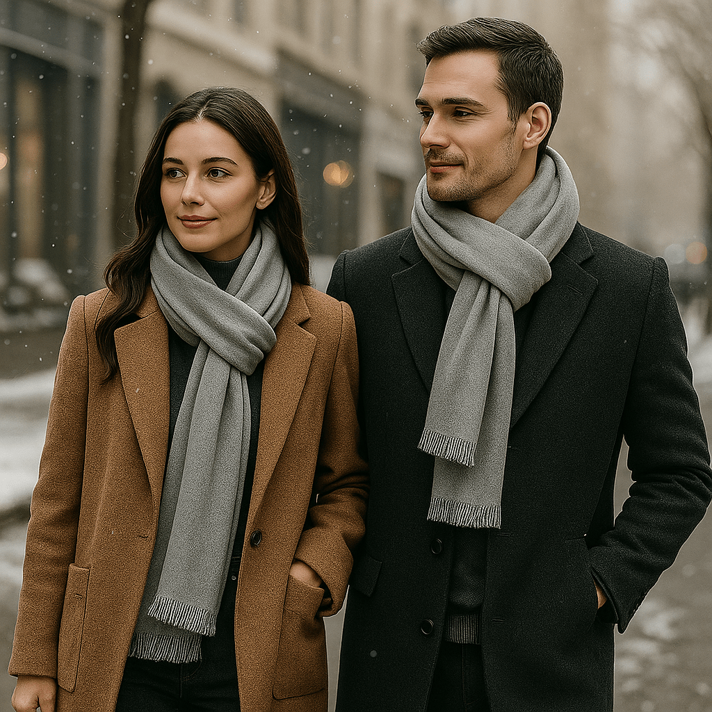 Livia Plain Scarf - Winter Elegance - Soft Warm Comfort