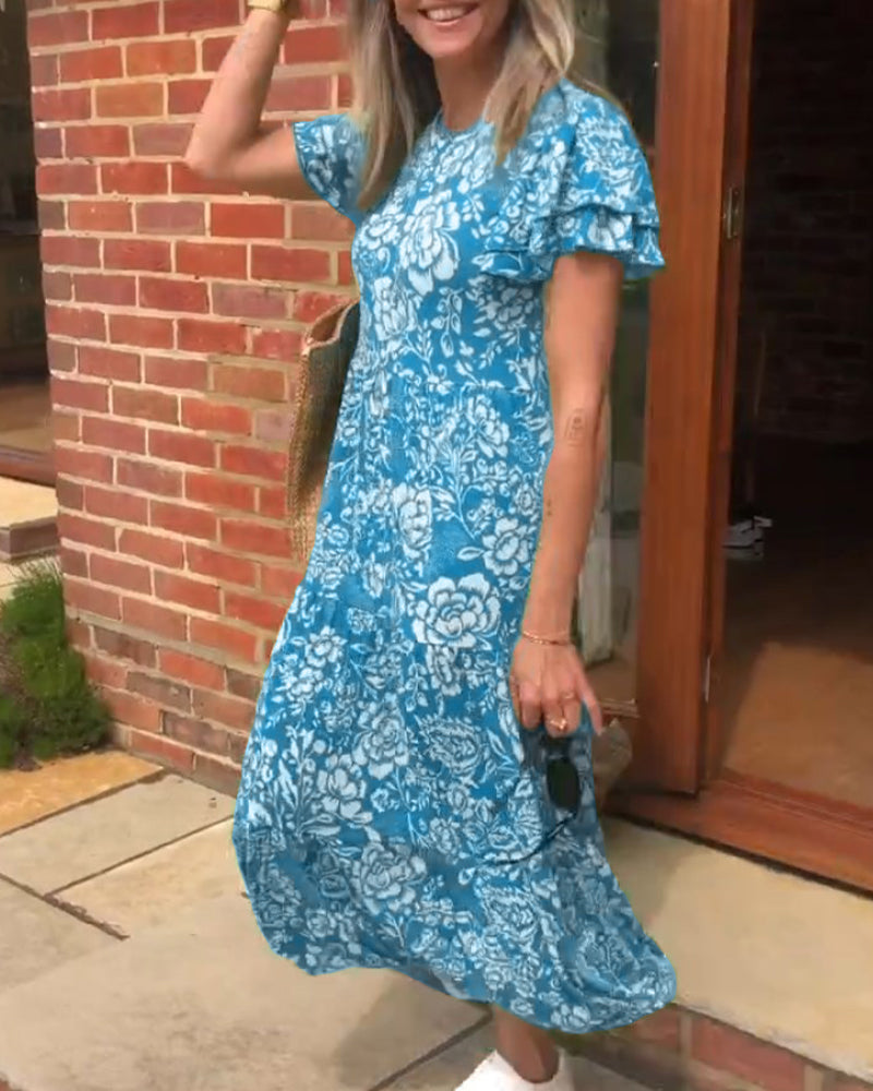 Bloom Coast Flutter Midi Dress