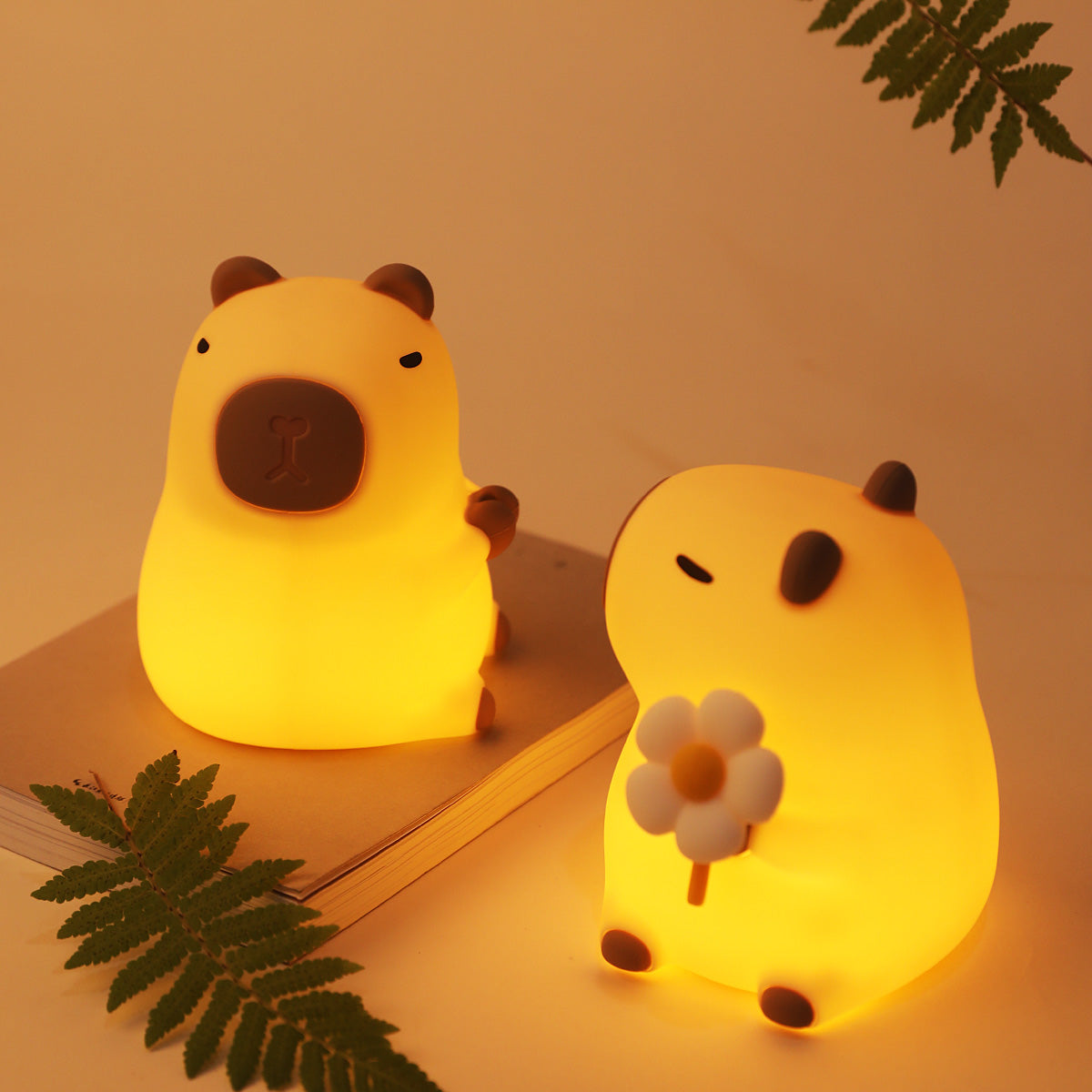 Capybara Squishy LED Nachtlicht Silikon