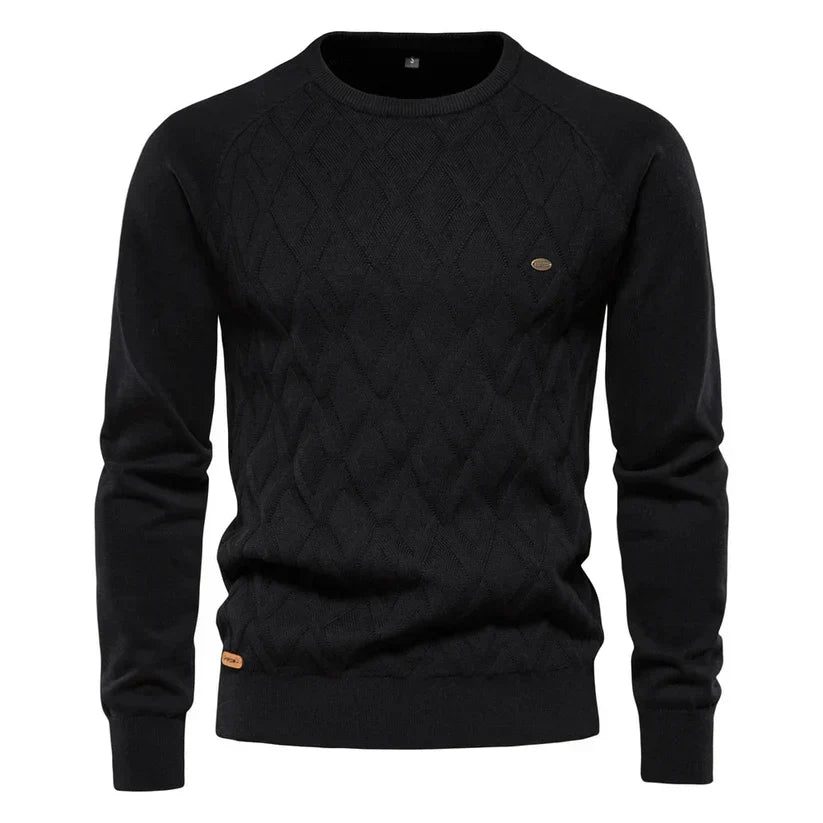 Zethar Pull Homme – Pull Tricoté Élégant & Chaud à Col Rond pour l’Hiver