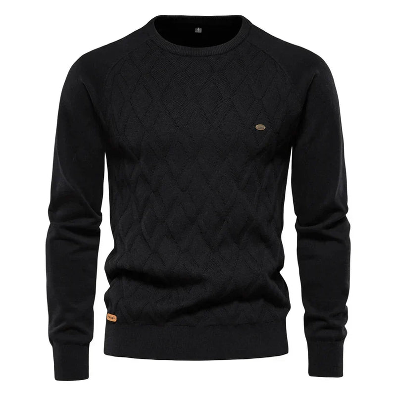 Zethar Pull Homme – Pull Tricoté Élégant & Chaud à Col Rond pour l’Hiver