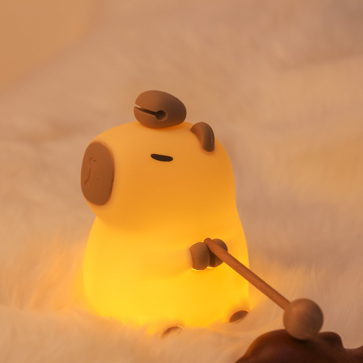 Capybara Squishy LED Nachtlicht Silikon