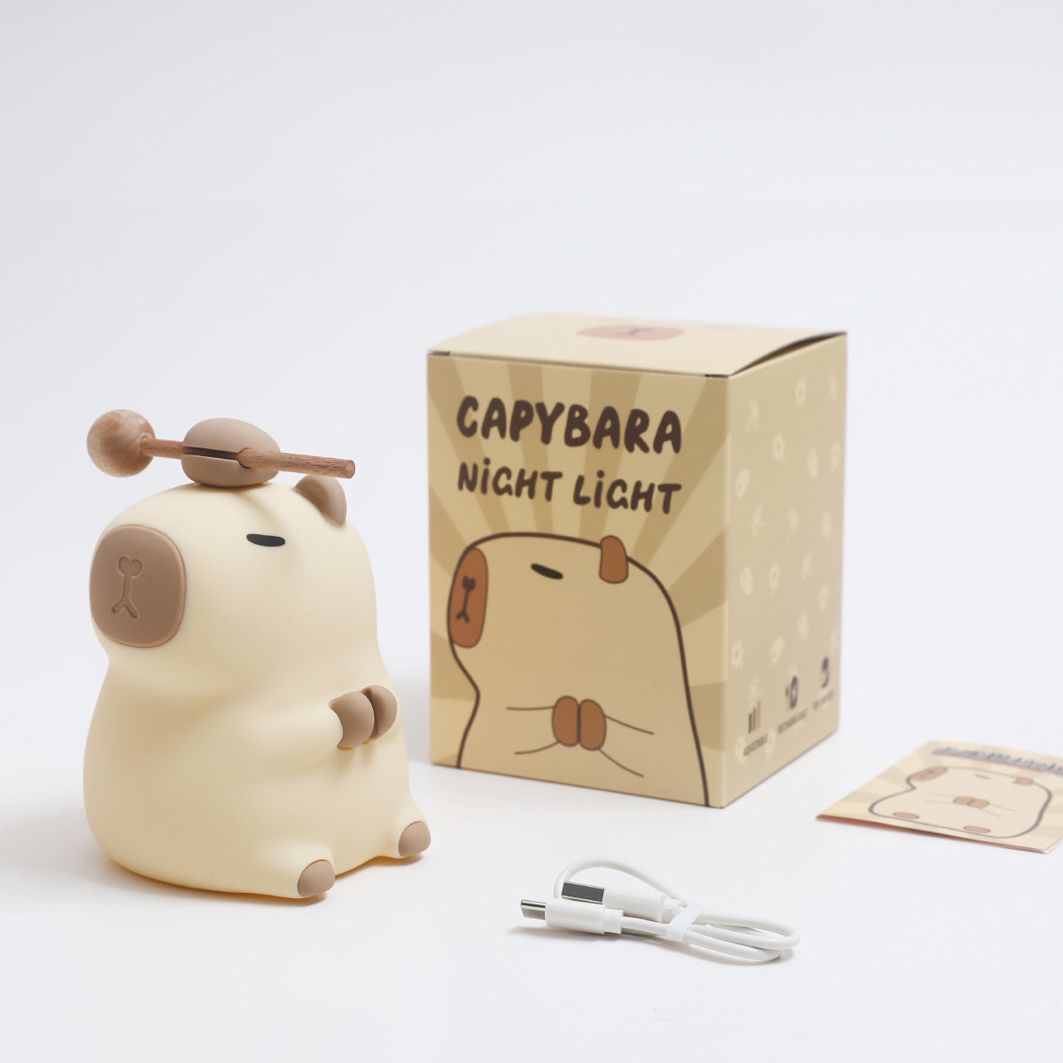 Capybara Squishy LED Nachtlicht Silikon