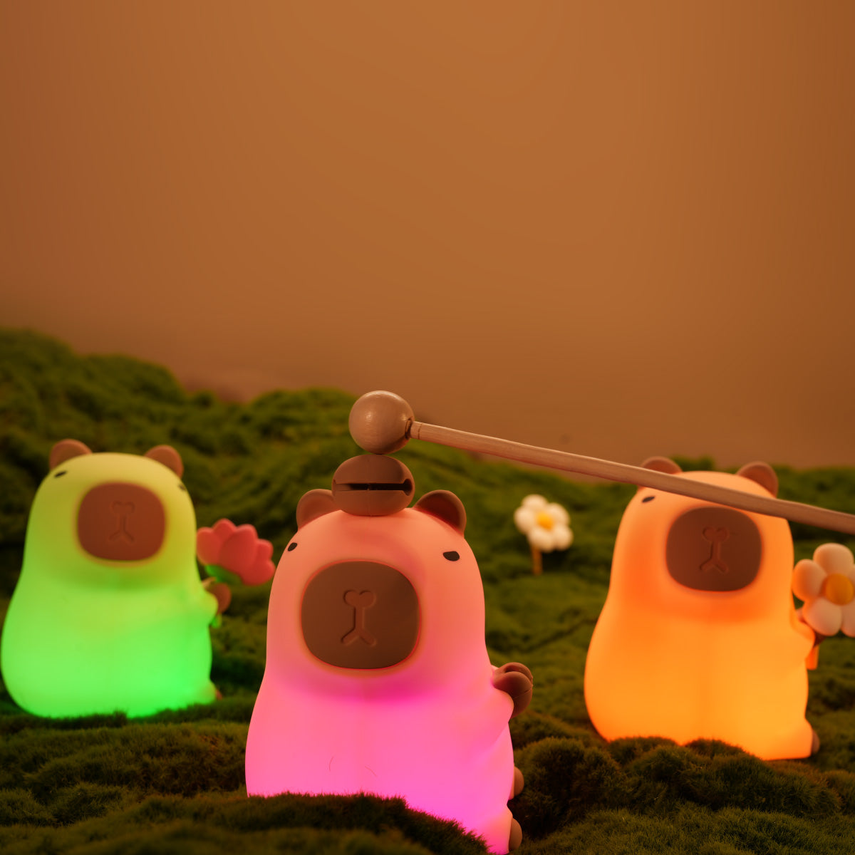 Capybara Squishy LED Nachtlicht Silikon