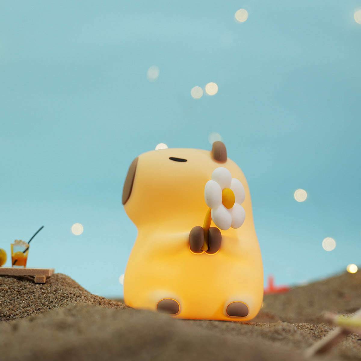 Capybara Squishy LED Nachtlicht Silikon