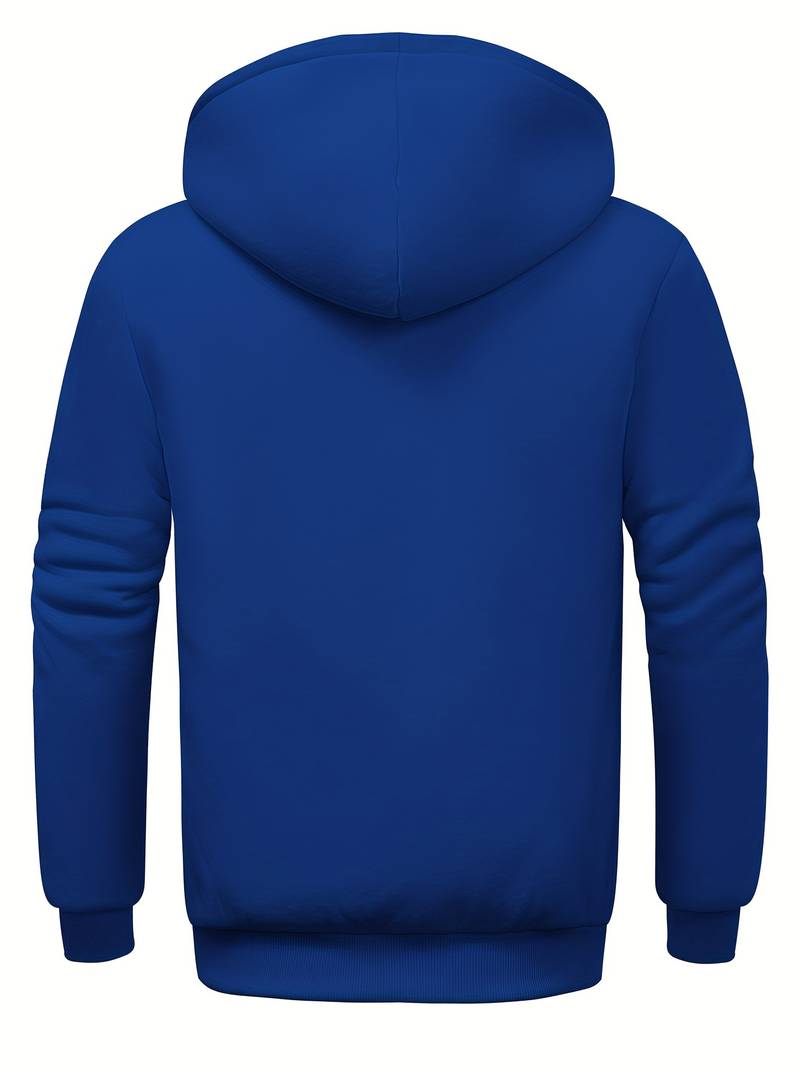 Sweat À Capuche Uni Avec Fermeture Zippée Pour Homme | Idéal Pour Un Usage Quotidien