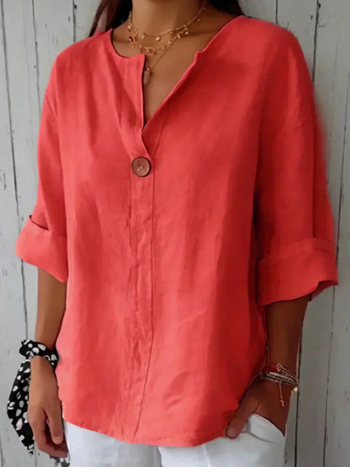 Sofia I Casual V-neck Blouse