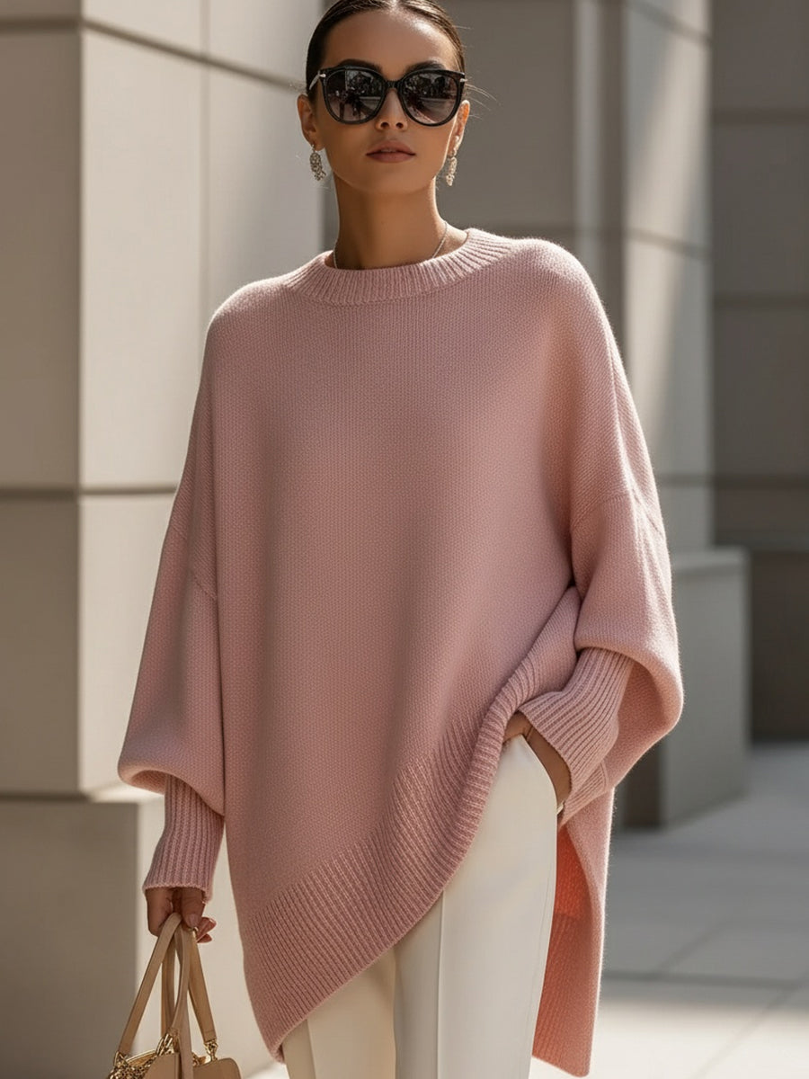 'London' Sweter Ponczo Oversize
