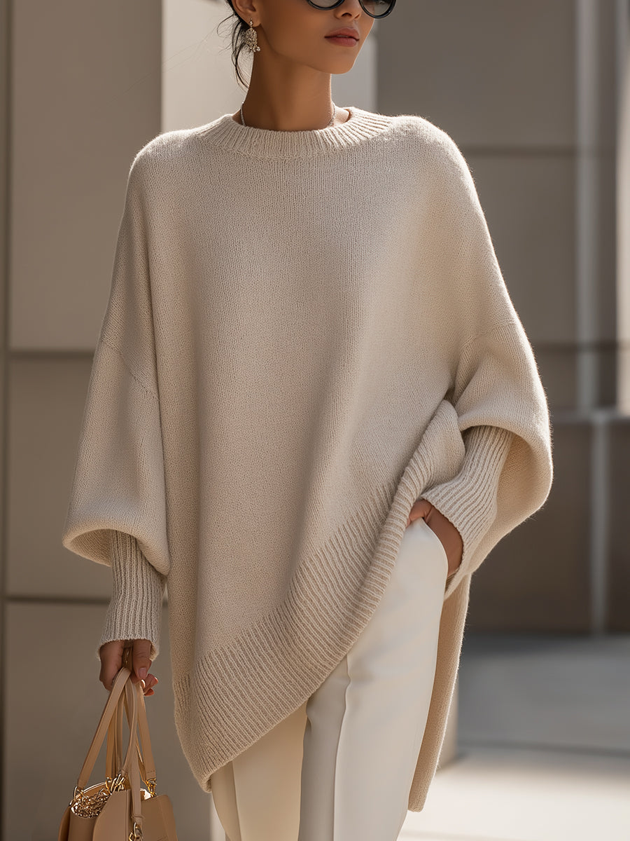 'London' Sweter Ponczo Oversize