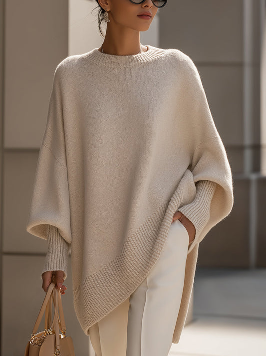 'London' Sweter Ponczo Oversize
