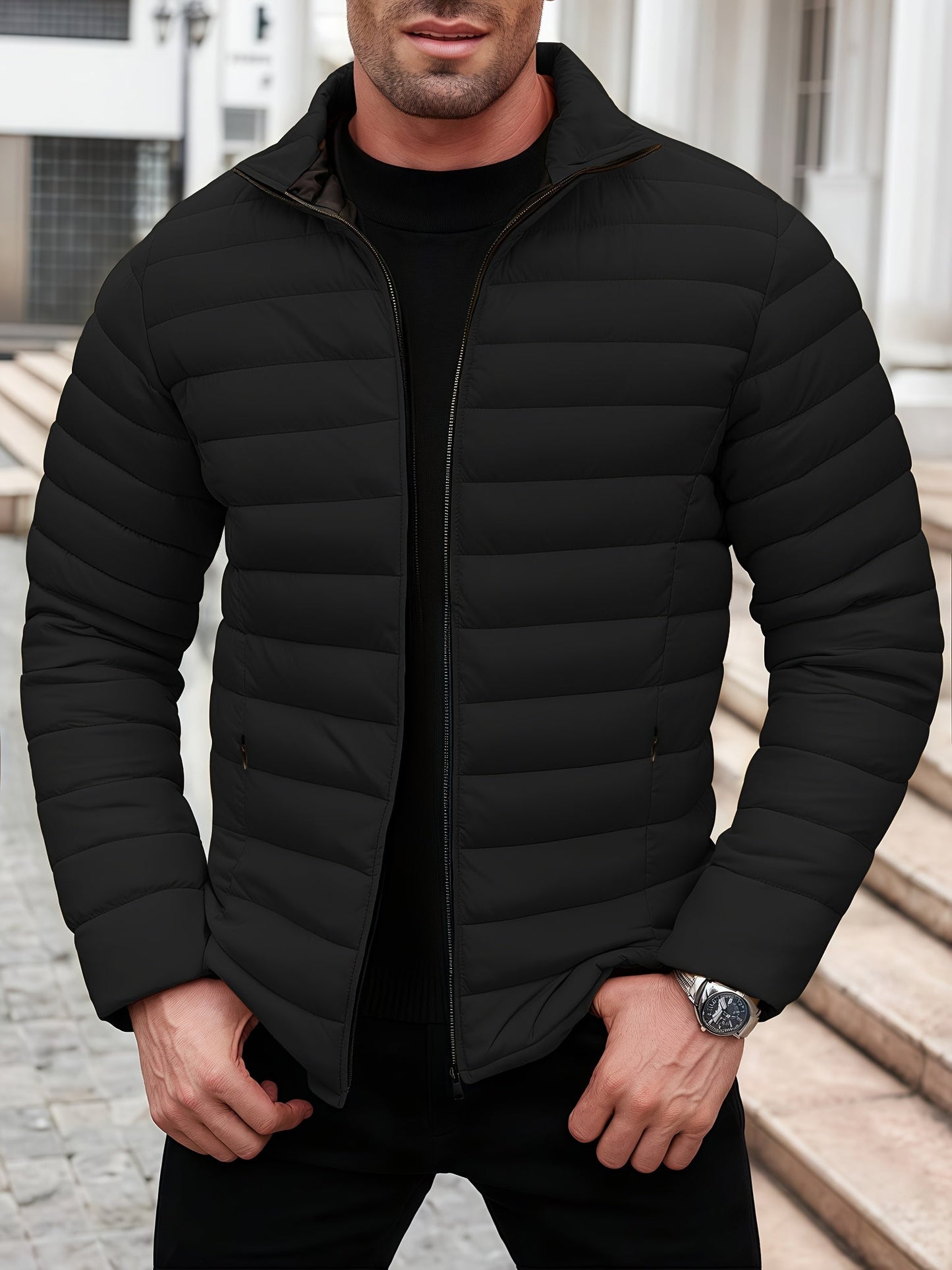 Kristian – Gesteppte Pufferjacke Mit Reißverschluss