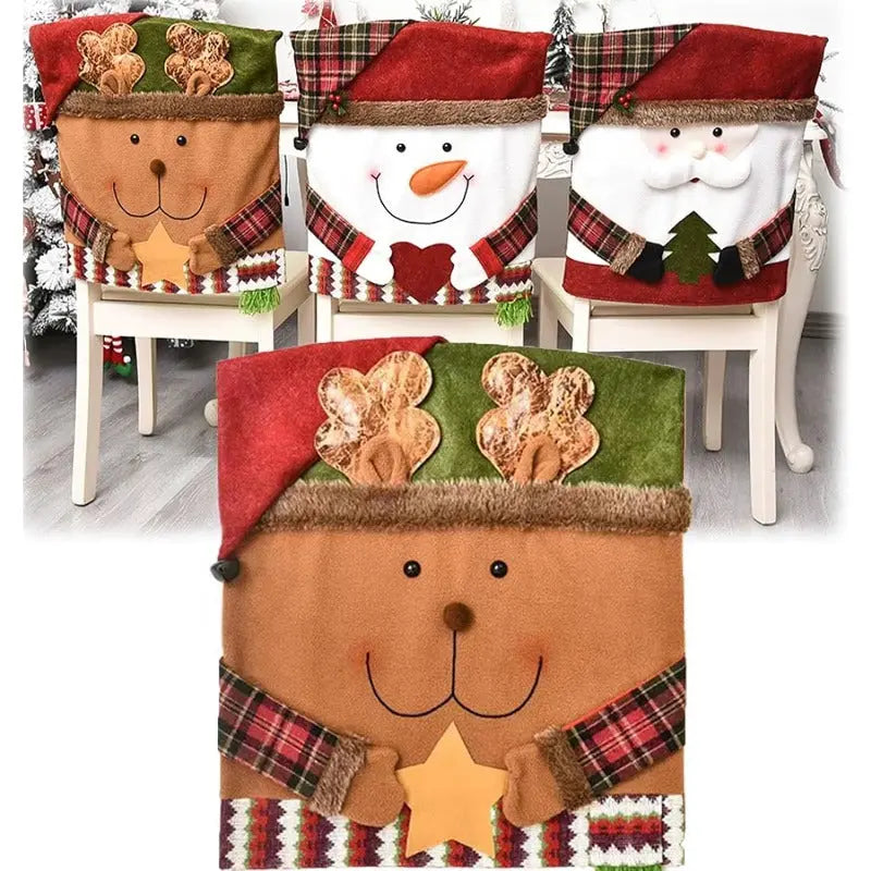CheerCover | Christmas Chair Covers – Santa, Snowman & Reindeer TARHUS  Christmas