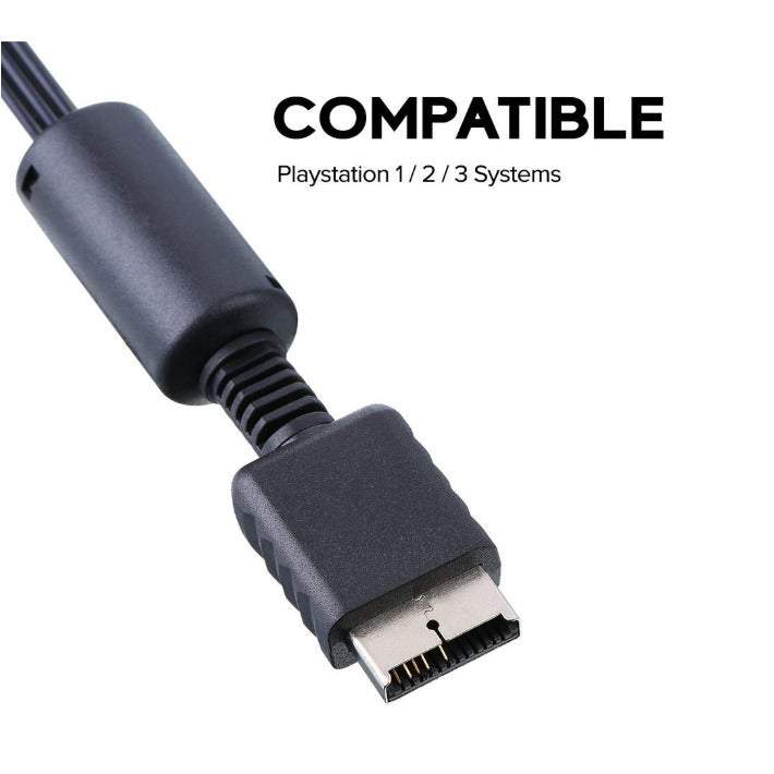Gaming Consoles 1.8 M Composite Av To Rca Cable For Sony Playstation Ps2 Ps3 Psx