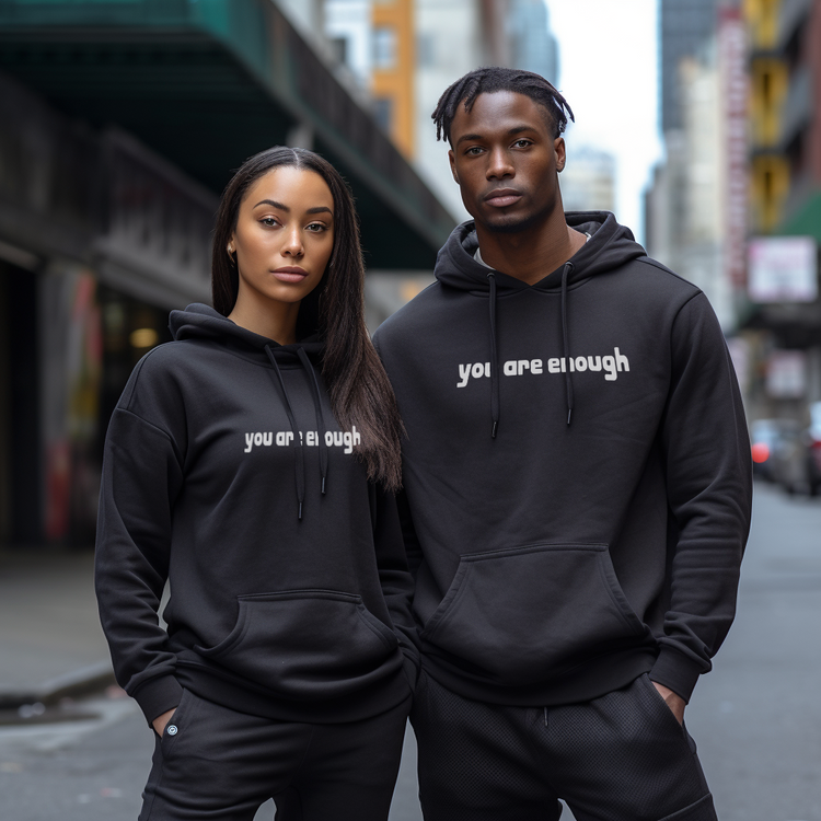 Inspirujący Cytat Unisex Bluza z Kapturem | Miękkie i ciepłe