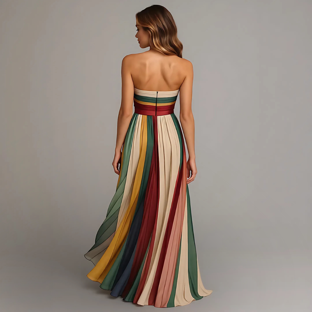 Isola - Chic Long Dress With Elegant Details