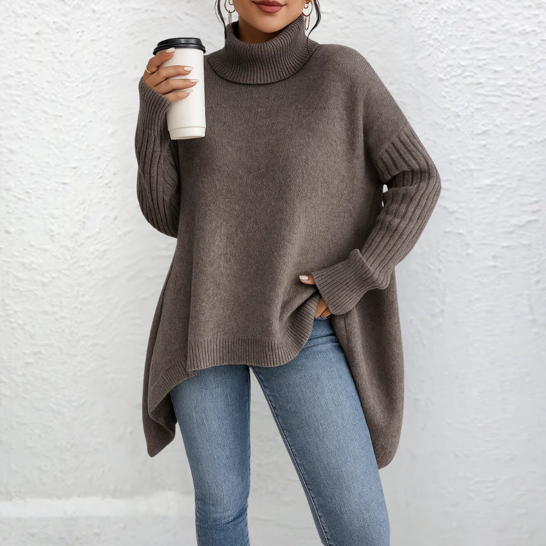 Vânia | Camisola de Gola Alta Casual