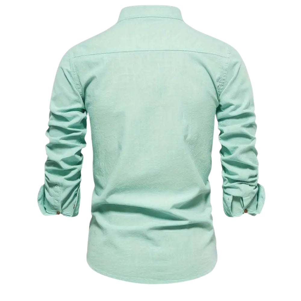 Elias – Chemise à Manches Longues avec Coupe Décontractée