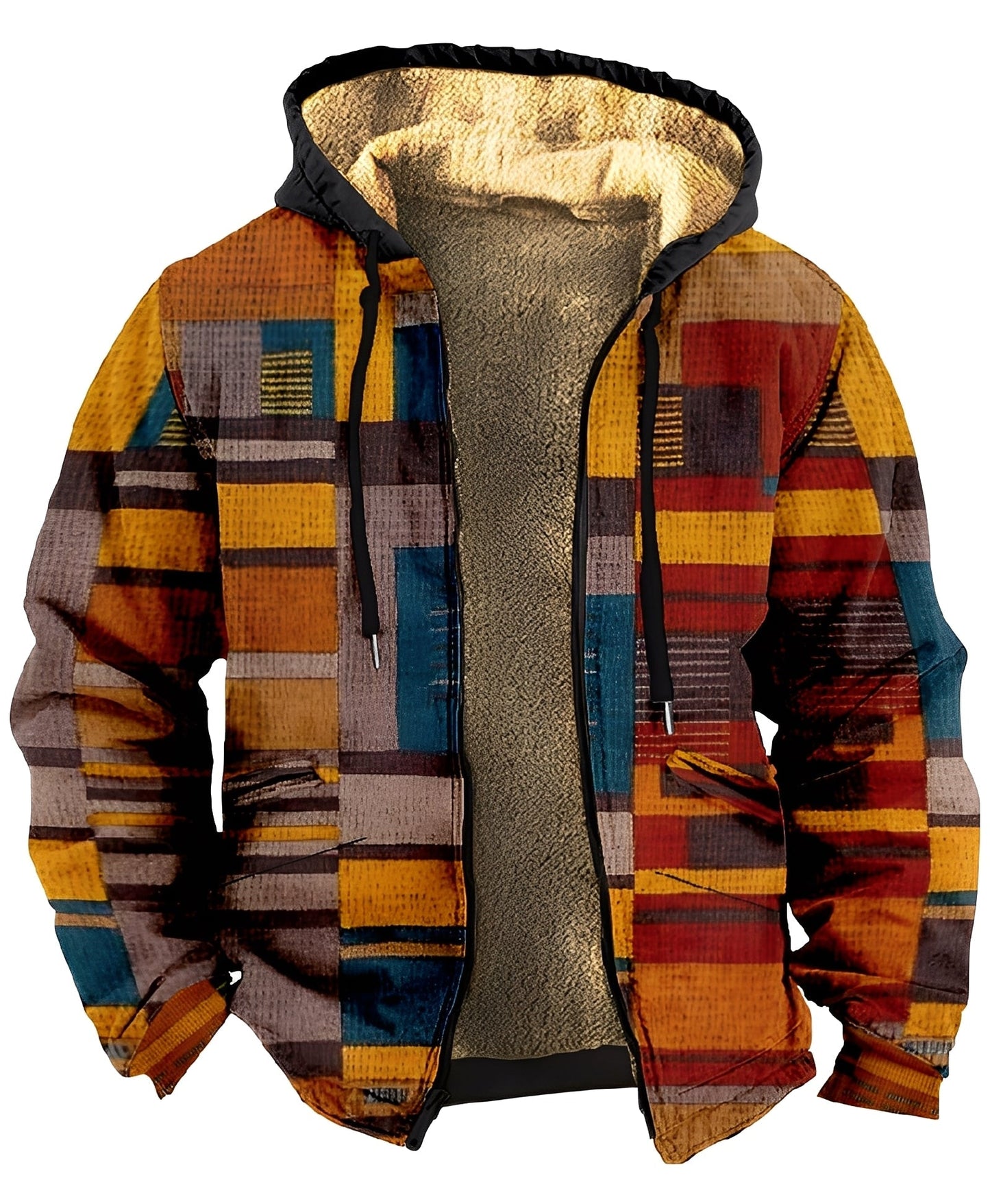 Mervin Veste Homme – Sweat à Capuche Bloc de Couleurs en Tissu Doux & Respirant
