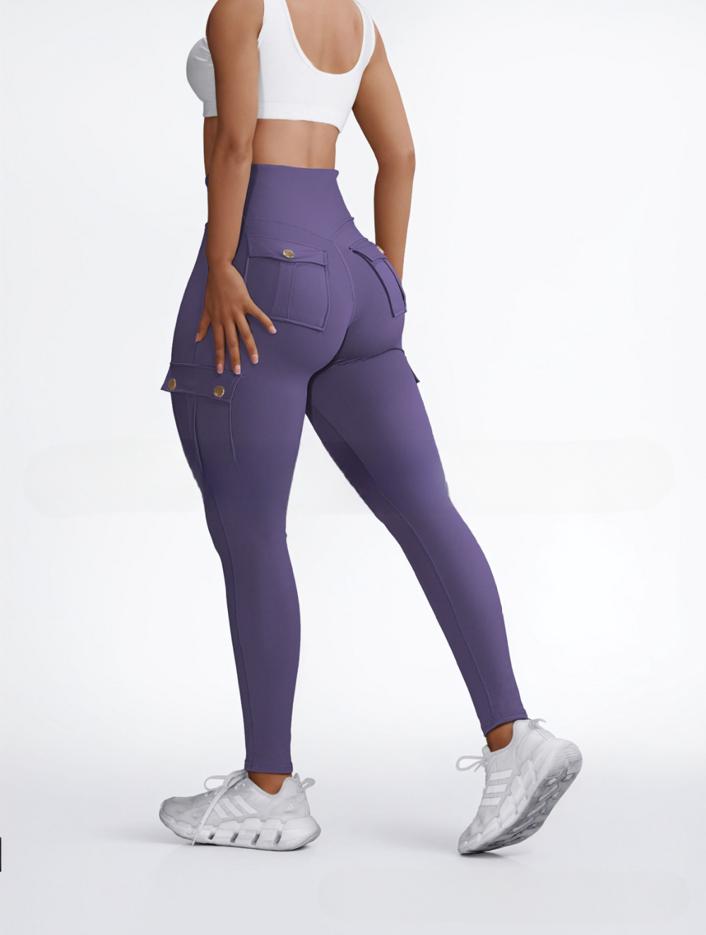 Alice – Pantalon taille haute tendance avec plusieurs poches et coupe décontractée