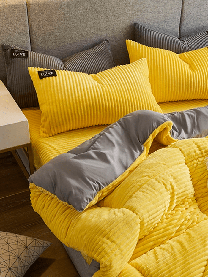 Cozy Thick Winter Bedding Set – Warm Plush Comfort
