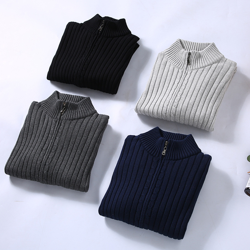 Mathieu – Veste zippée homme d’hiver col montant