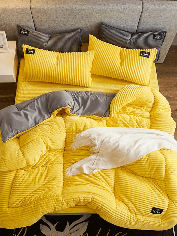 Cozy Thick Winter Bedding Set – Warm Plush Comfort