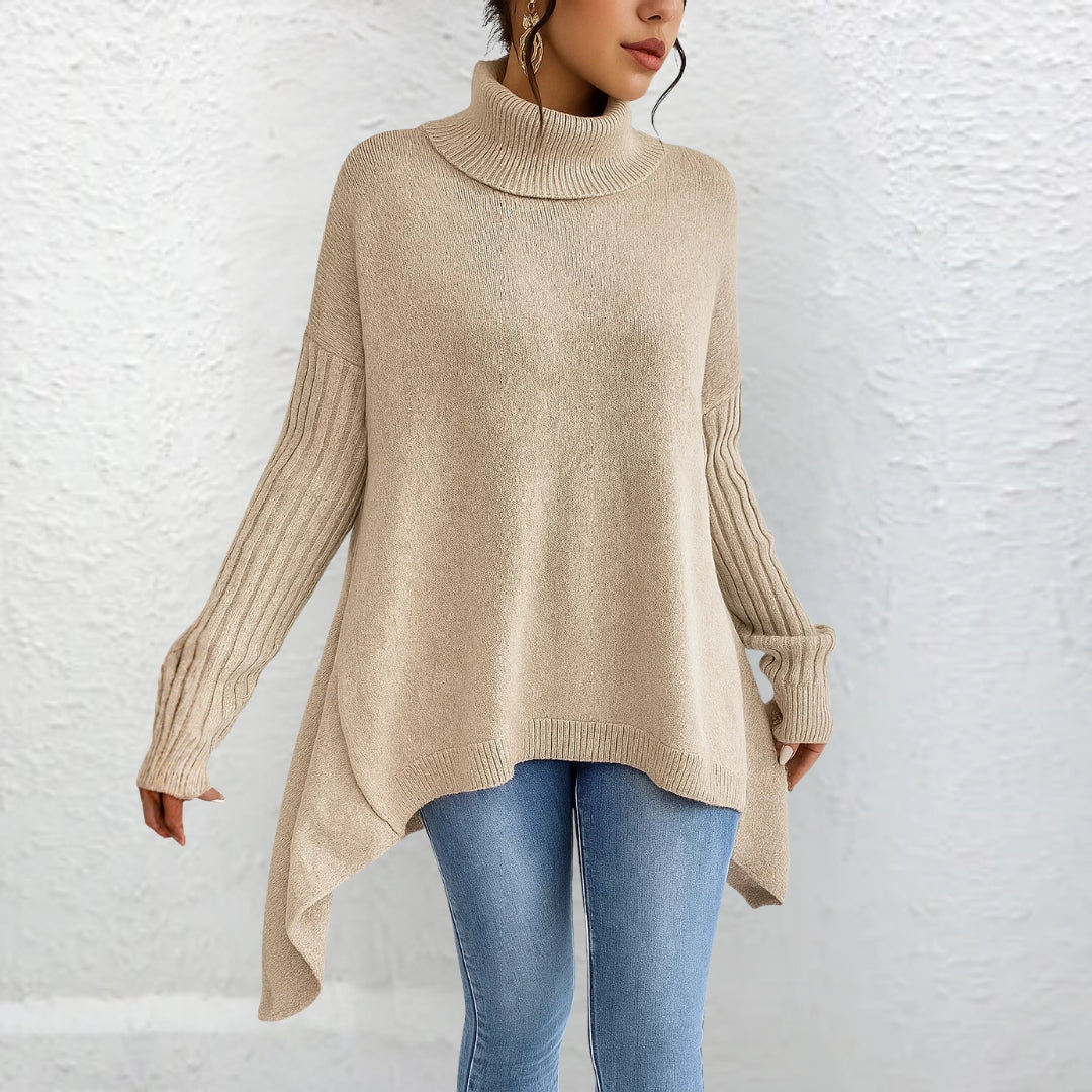 Vânia | Camisola de Gola Alta Casual