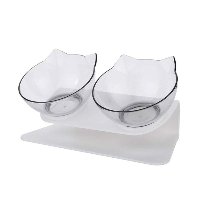 Pet Bowls Feeders Tilted Elevated Cat For Food Water