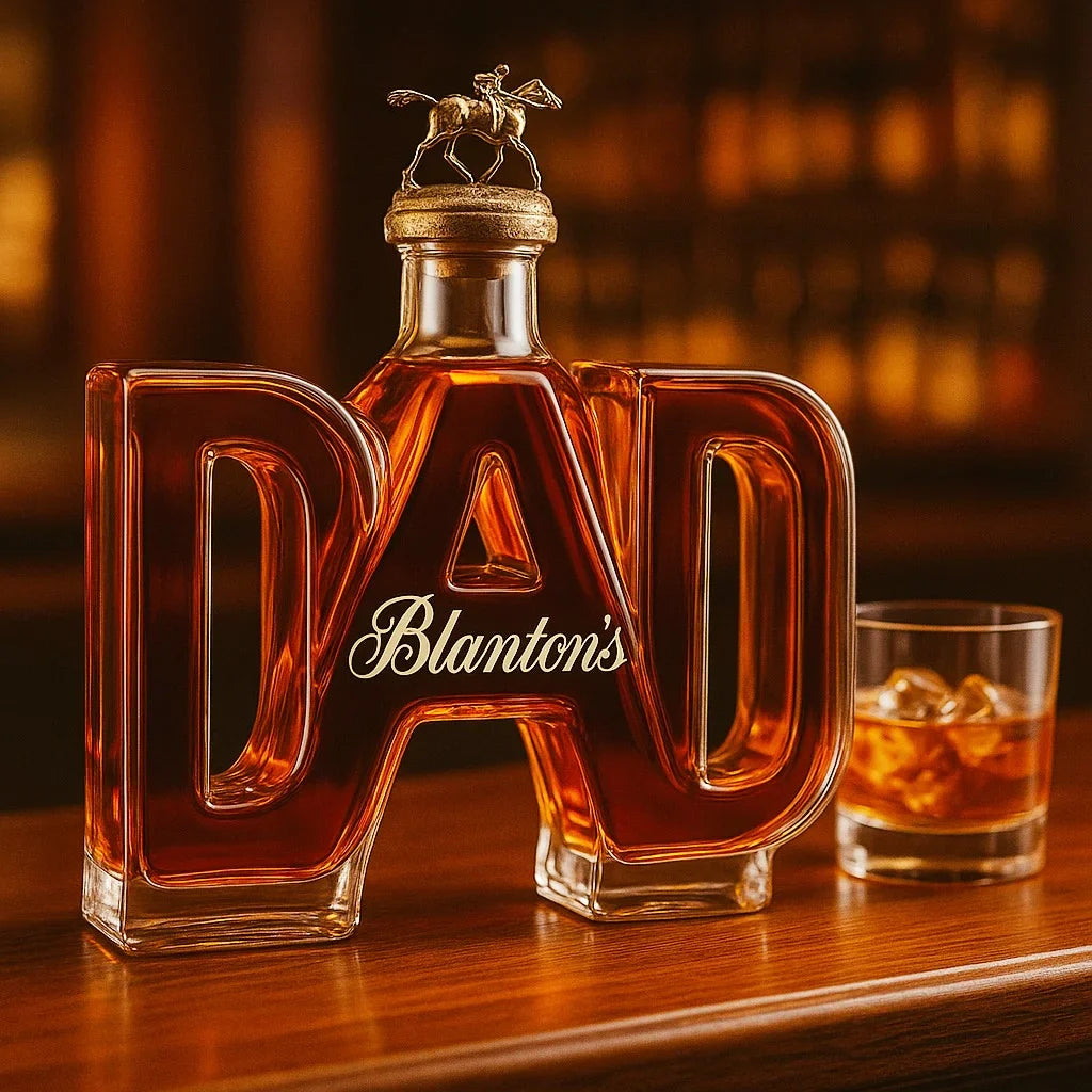 PapaPrunk™ / Kristallklare Whiskeyflasche Als Edles Geschenk Für Väter
