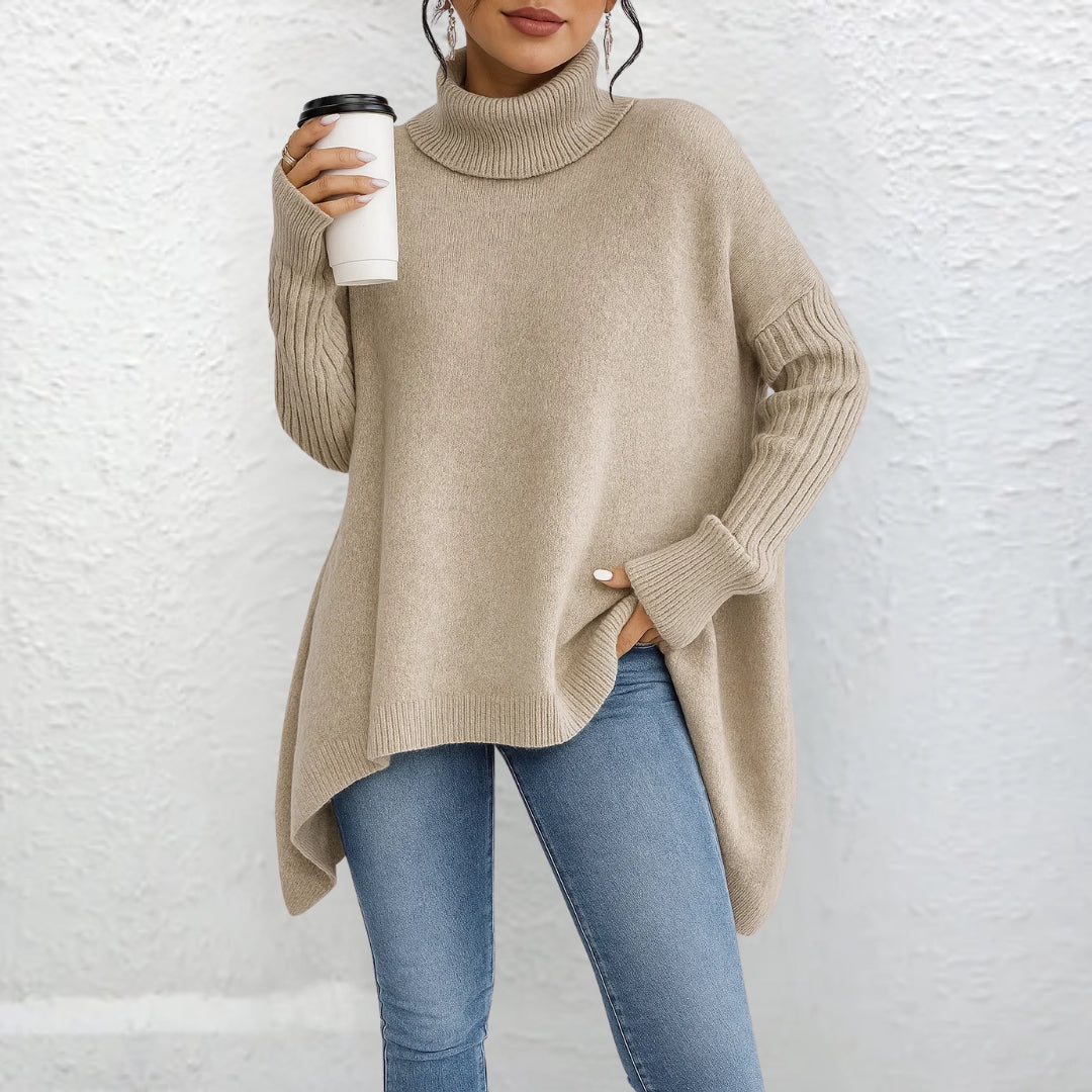 Vânia | Camisola de Gola Alta Casual
